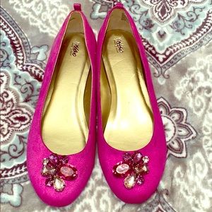 Mossimo fuchsia jeweled flats